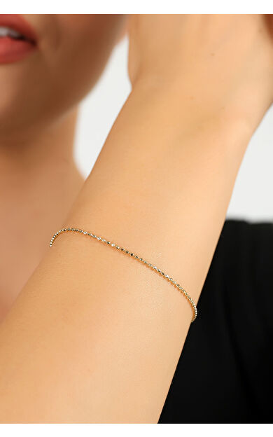 Kolyecik 14 Ayar Altın Zarif Dorika Bileklik