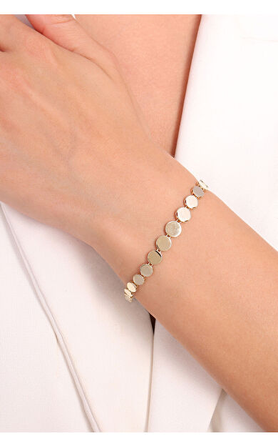 Kolyecik 14 Ayar Altın Zincir Bileklik