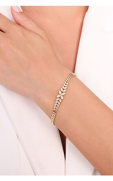 Kolyecik 14 Ayar Altın Zincir Bileklik