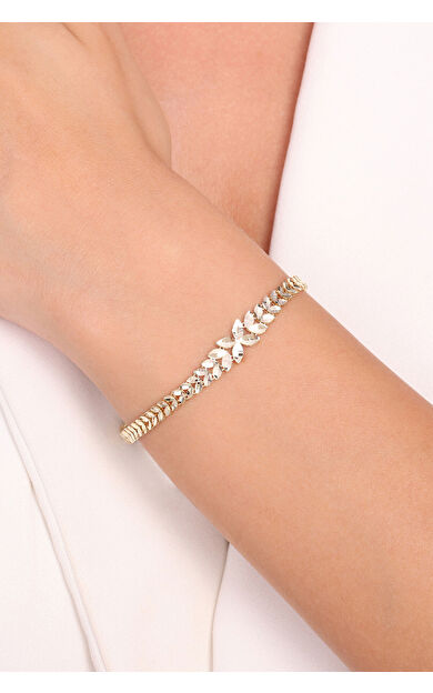 Kolyecik 14 Ayar Altın Zincir Bileklik