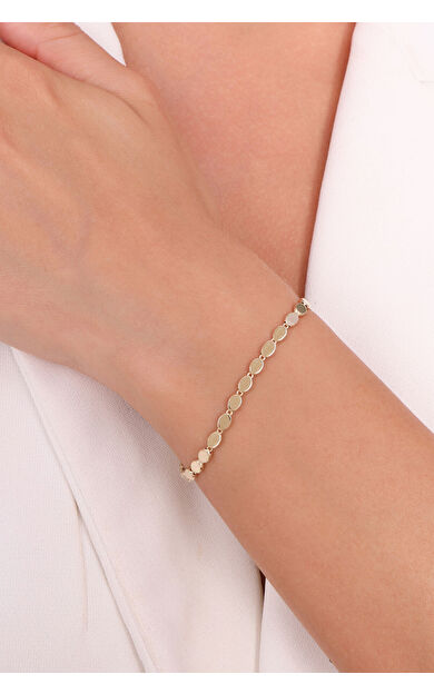 Kolyecik 14 Ayar Altın Zincir Bileklik