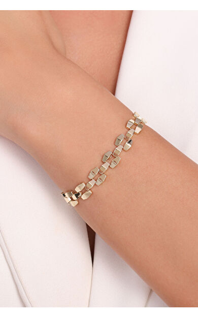 Kolyecik 14 Ayar Altın Zincir Bileklik