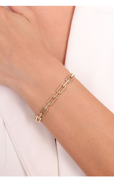 Kolyecik 14 Ayar Altın Zincir Bileklik