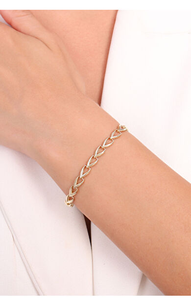 Kolyecik 14 Ayar Altın Zincir Bileklik