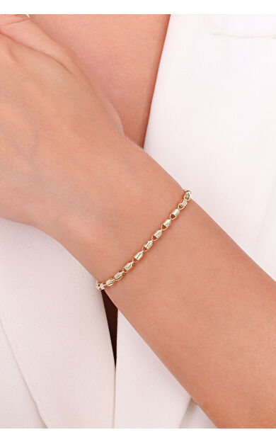 Kolyecik 14 Ayar Altın Zincir Bileklik