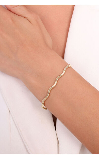 Kolyecik 14 Ayar Altın Zincir Bileklik