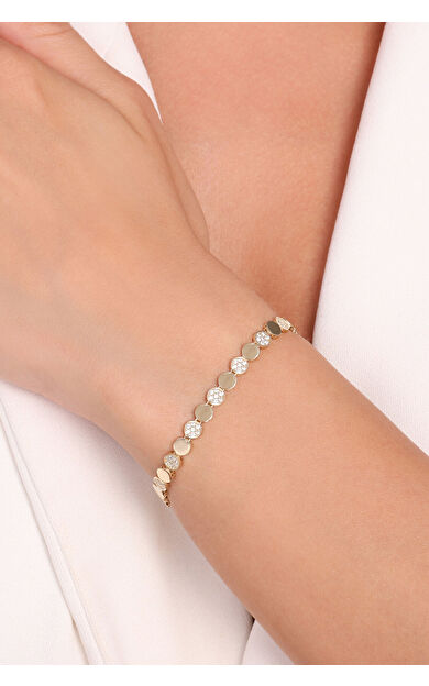 Kolyecik 14 Ayar Altın Zincir Bileklik