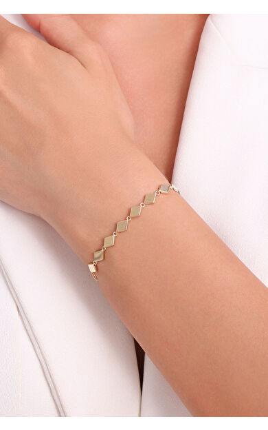 Kolyecik 14 Ayar Altın Zincir Bileklik