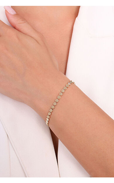 Kolyecik 14 Ayar Altın Zincir Bileklik