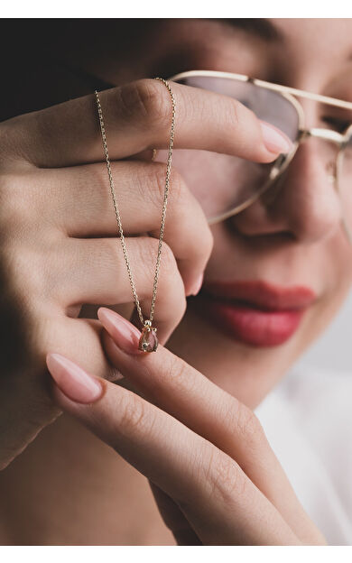 Kolyecik 14 Ayar Altın Zultanit Taş Kolye