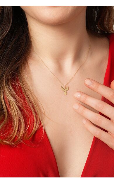 Kolyecik 14 Ayar Anka Kuşu Kolye