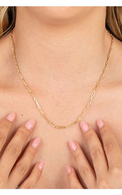 Kolyecik 14 Ayar Ataç Altın Zincir