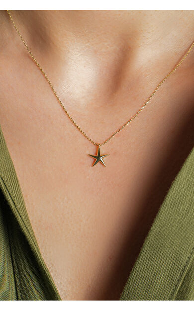 Kolyecik 14 Ayar Deniz Yıldızı Kolye