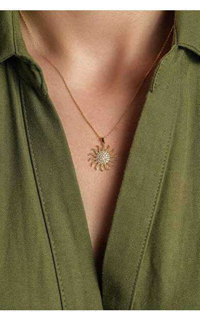 Kolyecik 14 Ayar Güneş Kolye