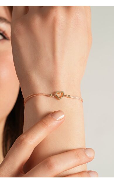 Kolyecik 14 Ayar Kalp Bileklik