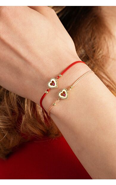 Kolyecik 14 Ayar Kalp Bileklik