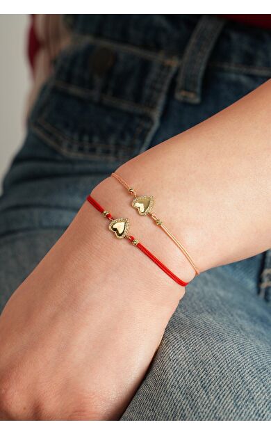 Kolyecik 14 Ayar Kalp Bileklik