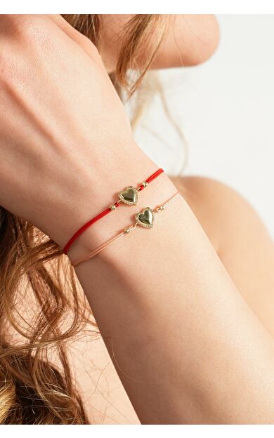 Kolyecik 14 Ayar Kalp Bileklik