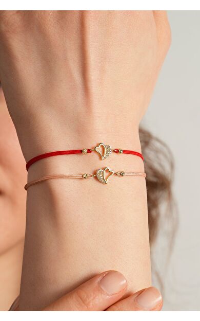 Kolyecik 14 Ayar Kalp Bileklik