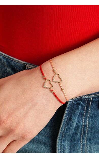 Kolyecik 14 Ayar Kalp Bileklik