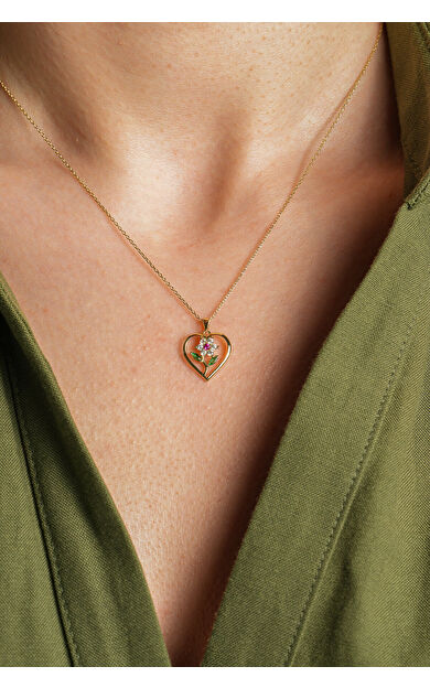 Kolyecik 14 Ayar Kalp Kolye