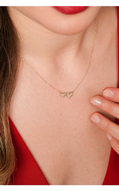 Kolyecik 14 Ayar Kalp Kolye