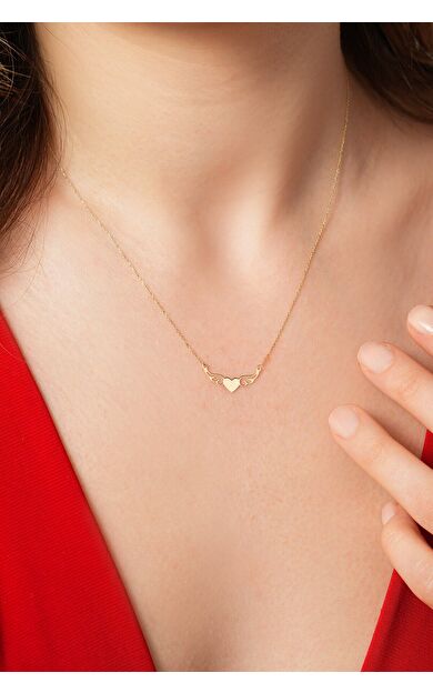 Kolyecik 14 Ayar Kalp Kolye