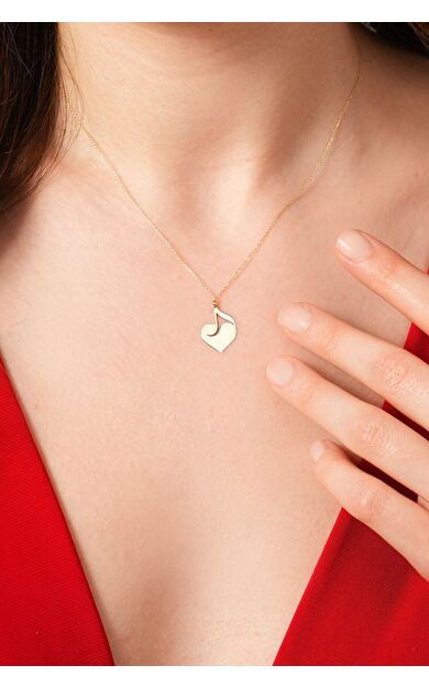 Kolyecik 14 Ayar Kalp Kolye