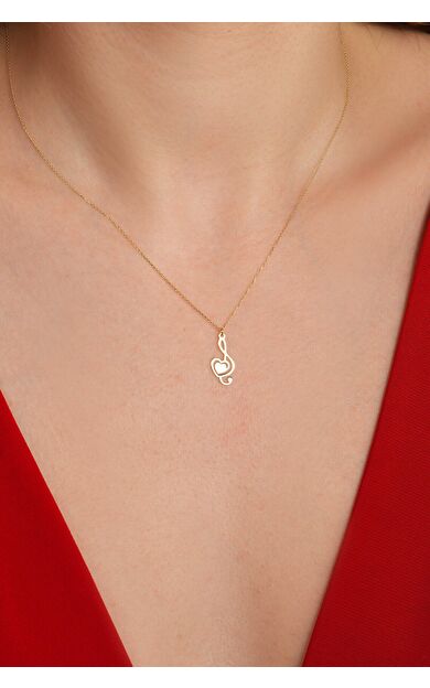 Kolyecik 14 Ayar Nota Kolye