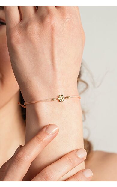 Kolyecik 14 Ayar Papatya Bileklik