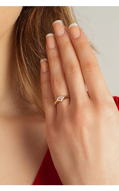 Kolyecik 14 Ayar Taşlı Yüzük