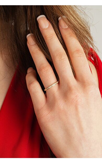 Kolyecik 14 Ayar Yarım Tur Yüzük