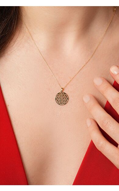 Kolyecik 14 Ayar Yaşam Çiçeği Kolye