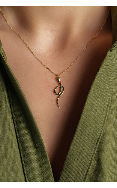 Kolyecik 14 Ayar Yılan Kolye