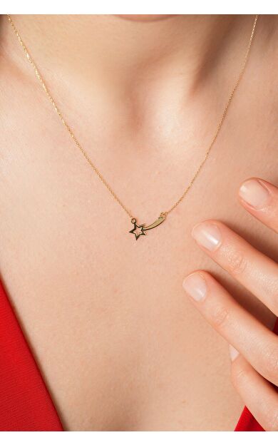 Kolyecik 14 Ayar Yıldız Kolye