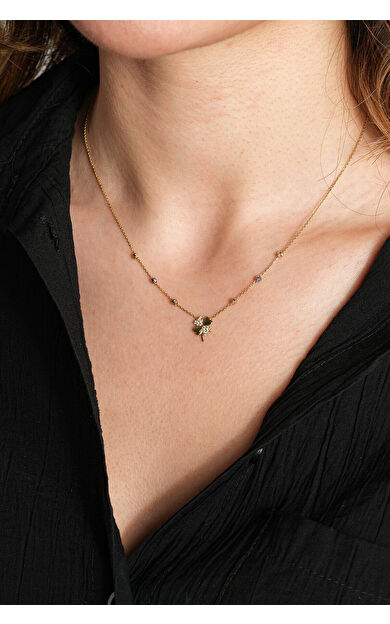 Kolyecik 8 Ayar Yonca Kolye