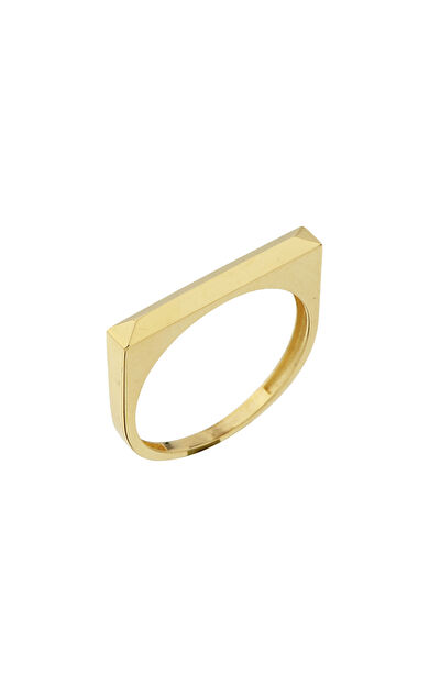 Kolyecik 14 Ayar Altın Çizgi Yüzük