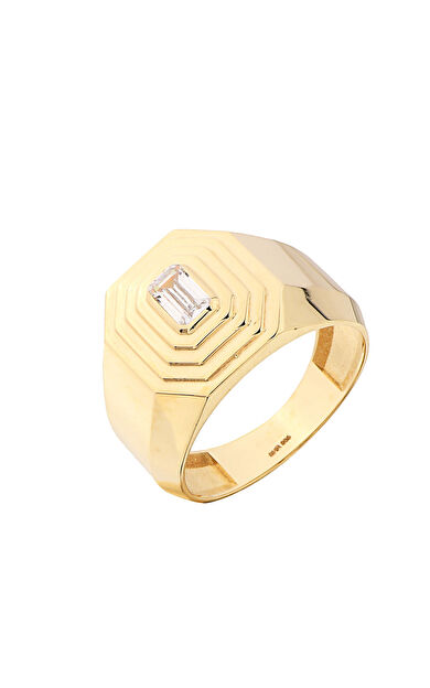 Kolyecik 14 Ayar Altın Sade Tasarım Yüzük