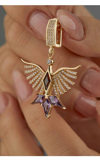 Kolyecik 14 Ayar Altın Anka Kolye Ucu