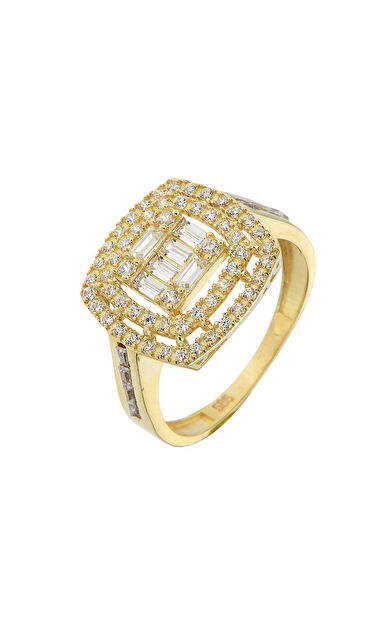 Kolyecik 14 Ayar Altın Baget Yüzük