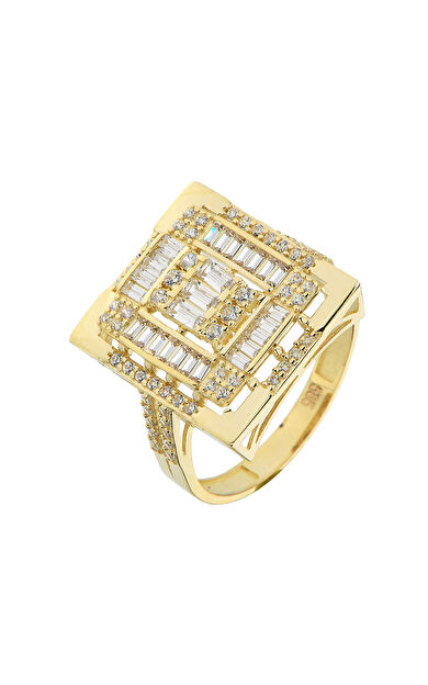 Kolyecik 14 Ayar Altın Baget Yüzük