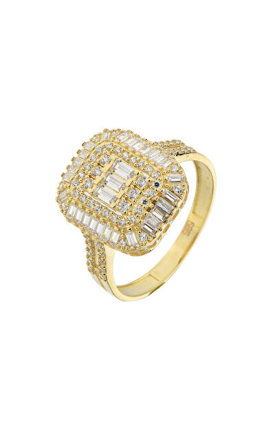 Kolyecik 14 Ayar Altın Baget Yüzük