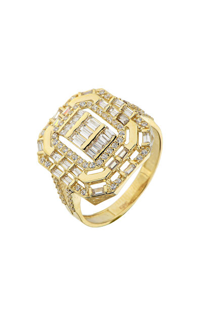 Kolyecik 14 Ayar Altın Baget Yüzük