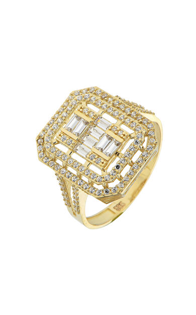 Kolyecik 14 Ayar Altın Baget Yüzük