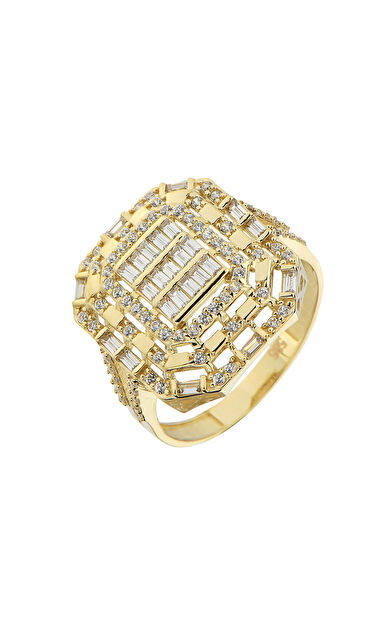 Kolyecik 14 Ayar Altın Baget Yüzük