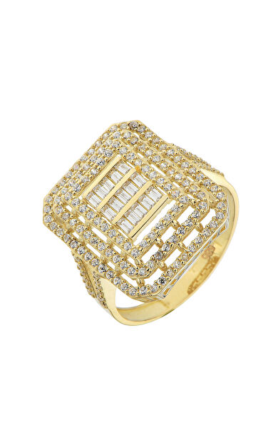 Kolyecik 14 Ayar Altın Baget Yüzük