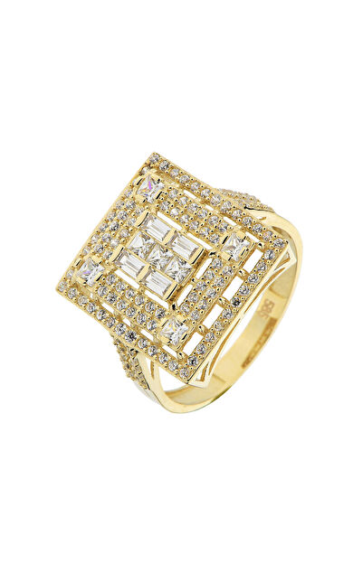 Kolyecik 14 Ayar Altın Baget Yüzük