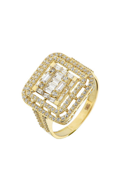 Kolyecik 14 Ayar Altın Baget Yüzük