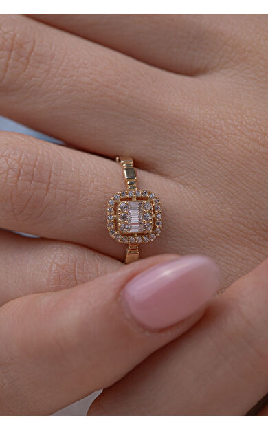 Kolyecik 14 Ayar Altın Baget Yüzük