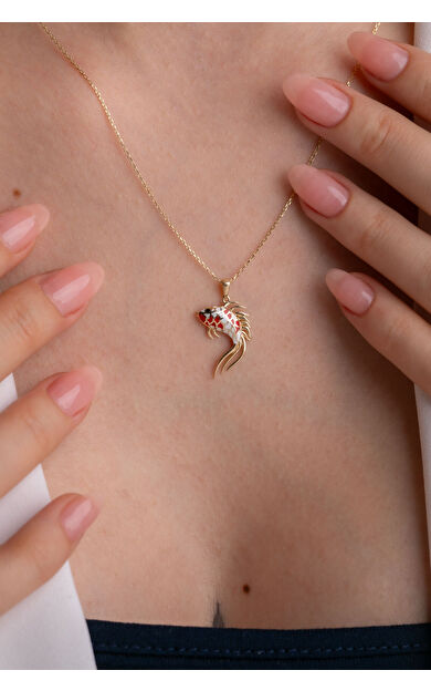 Kolyecik 14 Ayar Altın Balık Kolye